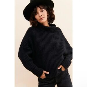 Anthropologie Maeve Cowl Neck Sweater Super Soft Top Longline Long Sleeve Sz S